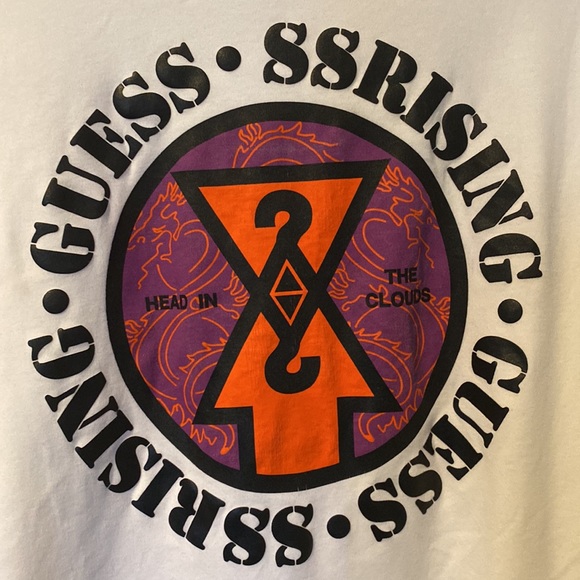 GUESS ORIGINALS X 88RISING Mens Long T-Shirt Sz Large - Picture 3 of 5